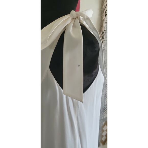 Rebecca Taylor Babydoll Dress Size 0 White Lace And Silk Ruffles Nwt 495$ - Picture 6 of 7